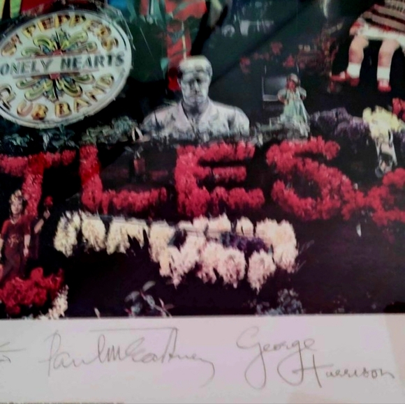 💂‍♂️BEATLES Signed Print w/COA - Sgt. Pepper's Lonely Hearts Club Band L - Picture 4 of 8
